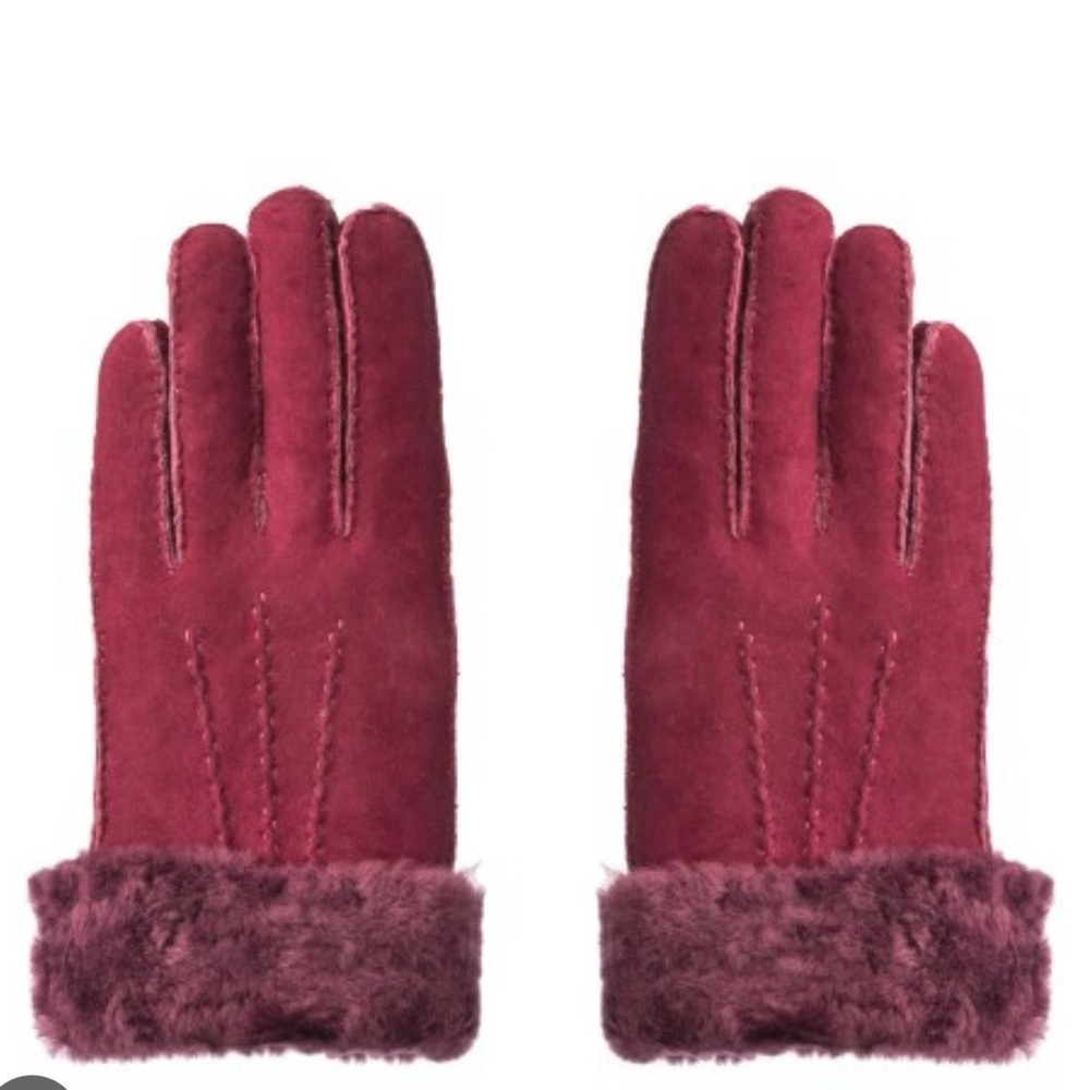 Maison Fabre | Red Sheepskin gloves size 6.5